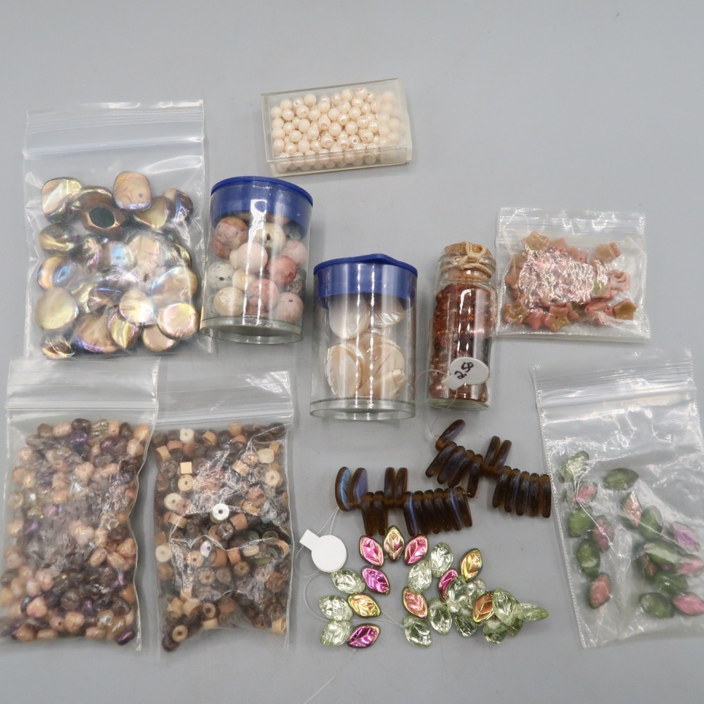 Bead Glass Acrylic Beads Jewelry Making Lot Of Mixed Styles & Colors neutral